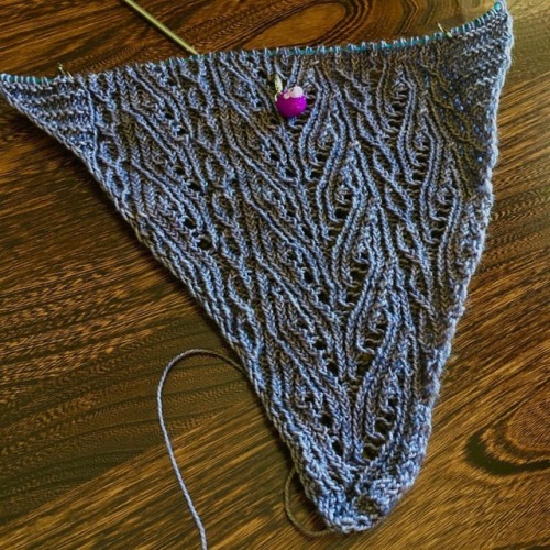 Progressing. I am enjoying this knit so much. I’m not enjoying not having a lot of time to wor