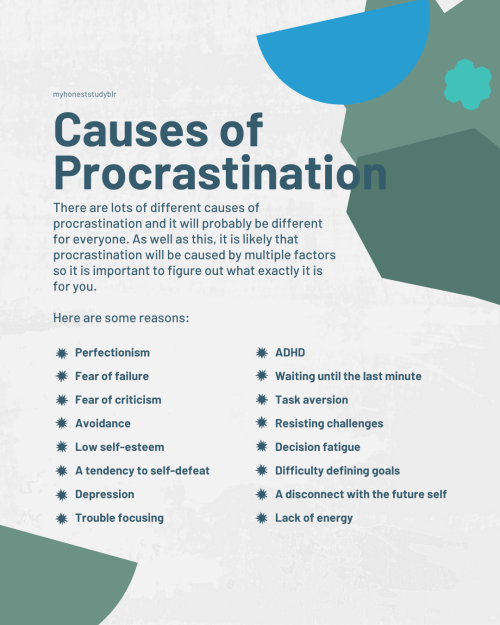 myhoneststudyblr:my masterpost | my studygram | ask me anything  how to stop procrastinating se