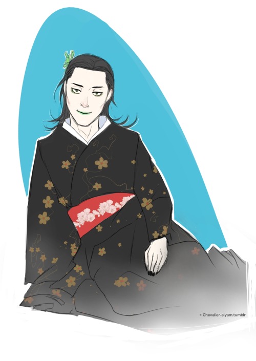 chevalier-elyam:  AU(Thor/Loki)  Loki geisha  —> Muffy como siempre sus fanfics son brillantes y 