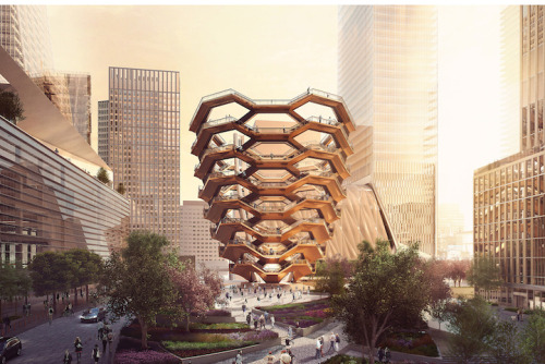 thedesigndome:Gigantic Honeycomb Structure Of Copper StaircasesBritish architect Thomas Heatherwick 