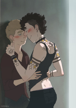 rutobuka2:  some punk!lock commissioned by queersherlockian! 