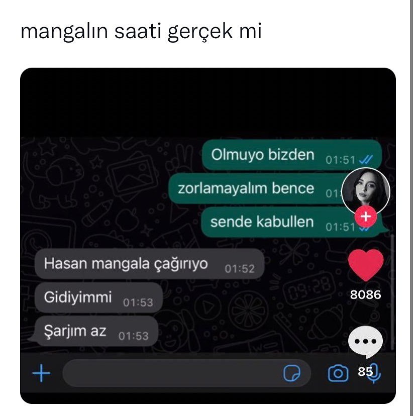 İdeal mangal saati budur  Kaynak