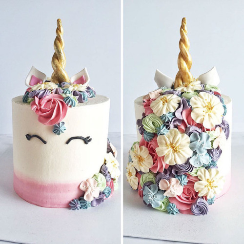 mayahan:Blooming Flower Cakes To Celebrate The Return Of Spring I love these @dharuadhmacha! The unicorn cake!!! 😍 I would totes make that for you homie!!!