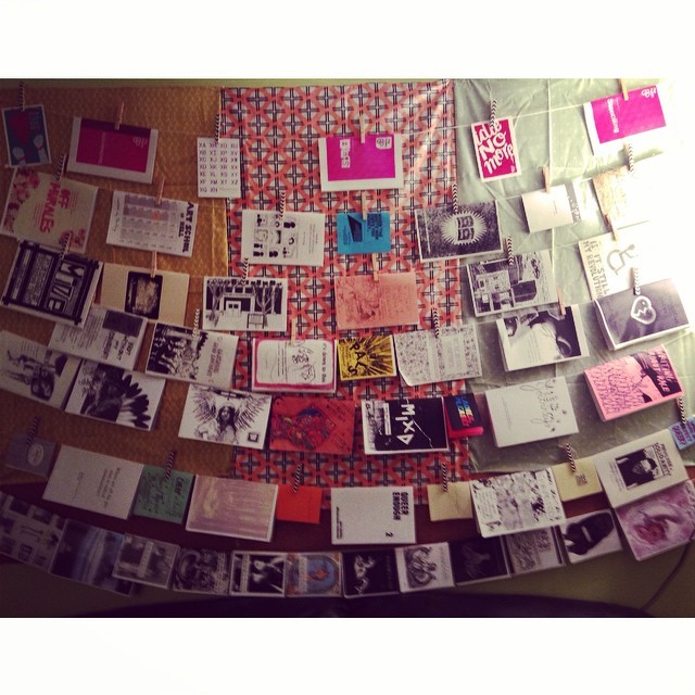 clementinemorrigan:
“ I’m at the community action centre at george brown, checking out their zine library. The whole bottom row is all geoff and I’s zines, pretty much the entire from the margins catalog. #zines #zinelibrary #fromthemargins...