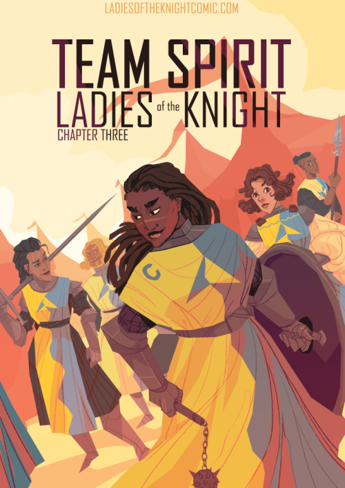 ladiesoftheknight:Aaaaa! The official Chapter 3 Cover for Ladies of the Knight!I couldn’t resist the