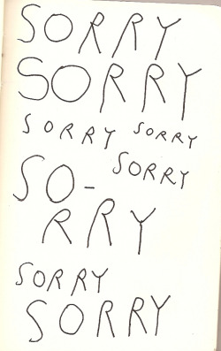 vacants:  sorry. again. (by chelsea dirck)