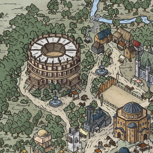 Hilltop, The Pride Of The Citadel, A District Erected By The Builders. Using Their Knowledge From Ancient