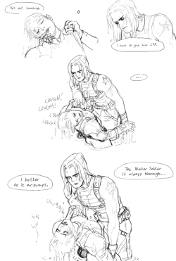 Onorobo:  Happy Halloween (Month)!!! Here Are Some Winter Soldier Comics From Twitter!