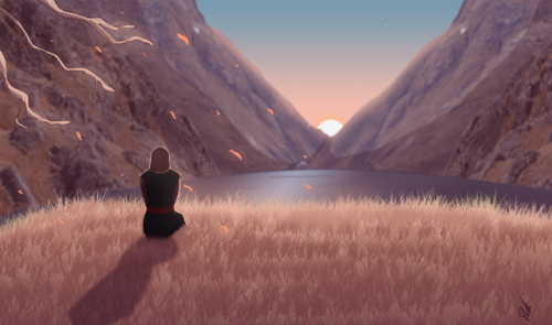 skullinacowboyhat:at dawn