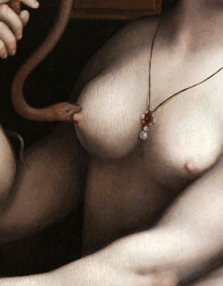 c0ssette:  Giovanni Ricci (Giampietrino) 1525 The Death of Cleopatra (detail) 