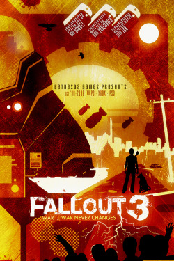 fabledcreative: Fallout by Fabled CreativeHappy 20th Anniversary to the Fallout Series! The fallout series is one of our all time fav video-game series. Which I guess is evident by the amount of artwork we’ve made for it. Haha. So we thought we would