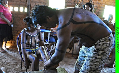 Preparations for a traditional Xerente marriage, porn pictures