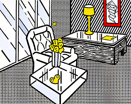 artist-lichtenstein: The den, 1990, Roy LichtensteinMedium: lithography