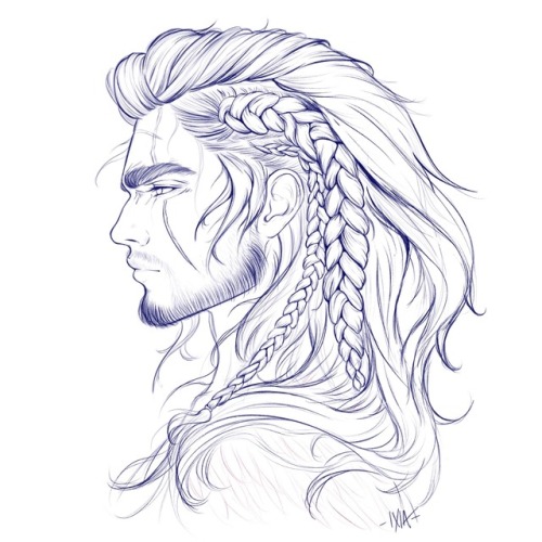 wildixia: [WIP] ✨✨✨ My love affair for Gladio with majestic hair continues