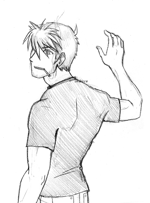 chibicca-becky:  Daily Sketch 16 - Jean Havoc from Fullmetal Alchemist 