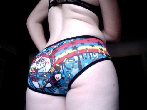 Panties of the Day (7/4/16) - I totally forgot I ordered these Rambo Unicorn panties online, I am a 