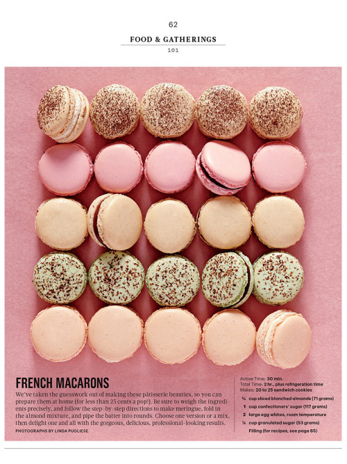 lindapugliese: Martha Stewart Living, March 2014. Macarons 101.  Omg someone come make these wi
