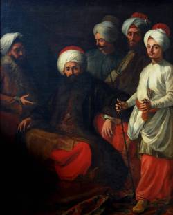 neapolis-neapolis:Giuseppe Bonito, L'Ambasceria turca di Haji Hussein Effendi (1741), Palazzo Reale, Napoli. 