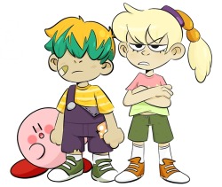 sockopunch:  some kiddos and their star warrior pal 