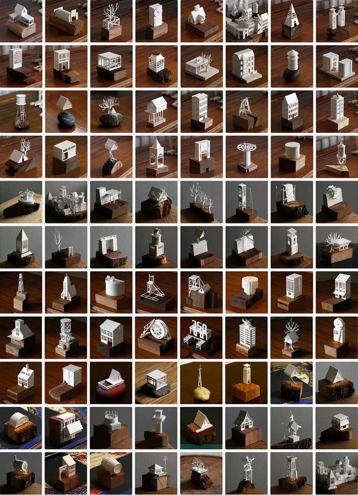 itscolossal:  Artist Charles Young Completes Work on Daily Paper Model Project After