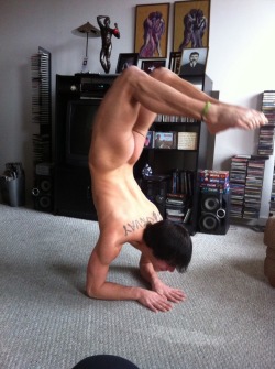 nudelifestyle:  home nudist exercise boy  Great ass&hellip;