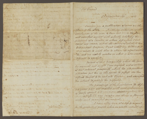 This letter from Thomas Paine to Daniel Clymer dated September, 1786, includes the quote, “The proce