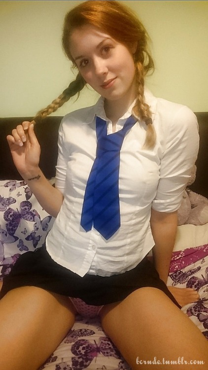 Emma fiddled with one of her pigtails as she watched Mr. Crude slip off his trousers. When she saw the bulge in his boxers, she grinned and asked, “Is that for me?”“Since I’m here to let you improve your grade in my class, yes, it’s for you,”