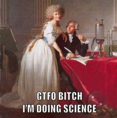 dubihyena:
“ eccecorinna:
“ hemipelagicdredger:
“ mermaidskey:
“ mermaidskey:
“ oxidoreductase:
“ Lavoisier is having none of your shit.
”
Heeeey so fun fact: the woman in that painting is Lavoisier’s wife, Marie-Anne Pierrette Paulze, who not only...