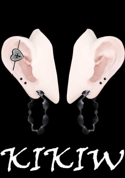 [KIKIW]Cross love ear bridge earrings (Early access) Post becomes public on  8/31/2022   *New mesh*