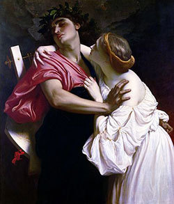 Dipinto Di Frederic Leighton Dal Titolo Orfeo Ed Euridice (1864)