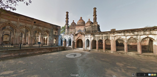 Imambara inside the British Residency, Lucknow, Uttar Pradesh.The British Residency is a group of se