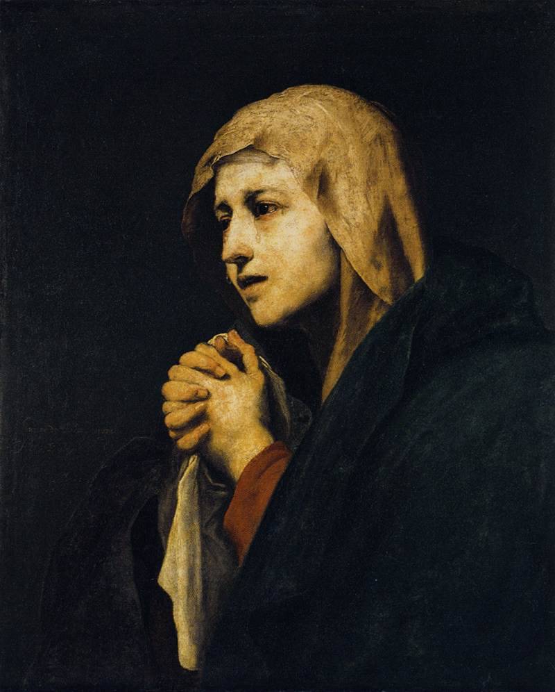 outward-signs:  Mater Dolorosa, 1638, Jusepe de Ribera  