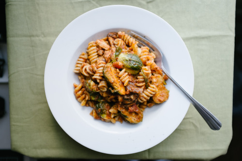  Chicken and Brussels Sprout PastaJuly 23, 2014 6:35PM 