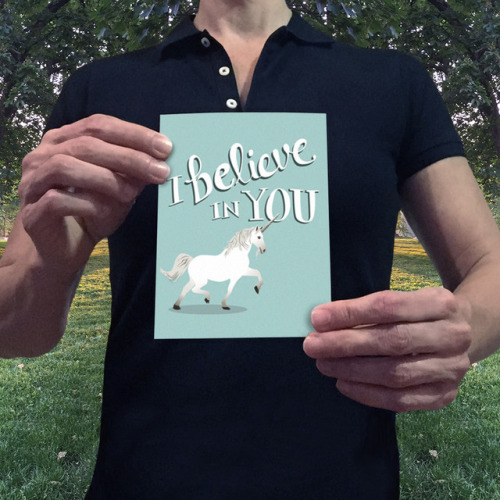 I made this card because I believe there’s a little unicorn in everyone.