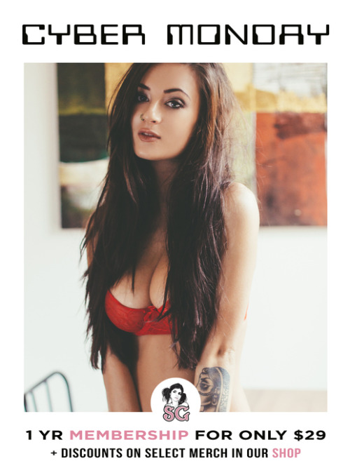 Happy Cyber Monday! LAST DAY to join SuicideGirls for ONLY $29 and gain access to photosets of 3,300