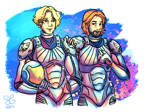 Brienne and Jaime as Jaeger pilots, from the ASoIaF/Pacific Rim AU that has taken over my blog. (IDK