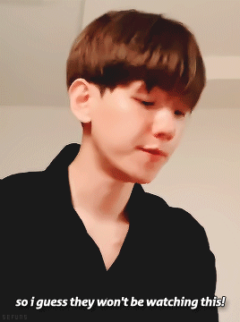 sefuns:Baekhyun after spoiling entirety of ‘Delight’ ✧ 200523 “Candy Unboxing Everyone Come Here!!” V Live (tr: x.x)