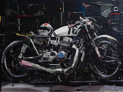 garageprojectmotorcycles:  Have you seen these amazing collages by Mario Spinelli ARTI57A ?