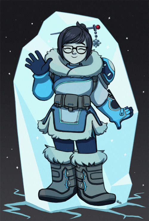 Mei in her small ice block!Made for a friend for her birthday, she really likes Mei.