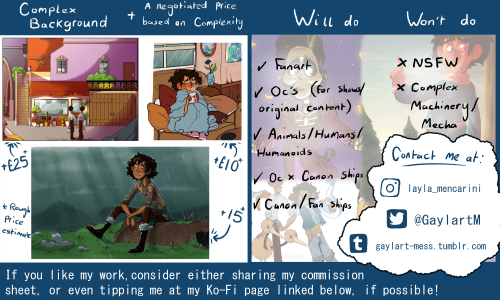 gaylart-mess:Heya! Re-did my commission page since it was looking a little clunky!Any support would 