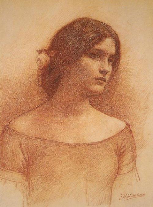 intothedarkwoods: John William Waterhouse, Studies