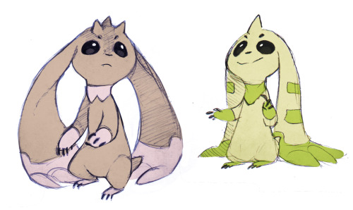 miss-feli:  Some digimon sketches I did today. I just can’t stop drawing these critters :v Also a couple of days ago I watched Tamers again and oooh god did I fell in love with it. 