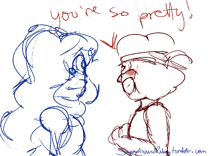 sapphandruby:  Sapphire: Ruby was shocked at first, but she knew how to make me feel