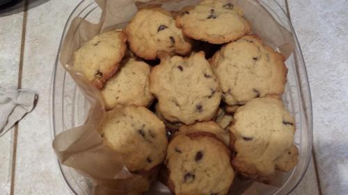 yesterday’s chocolate chip cookies : ))