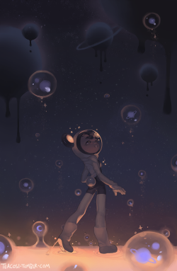 teacosi:  a place where old planets melt and die and new ones are born in bubbles another assignment for uni 