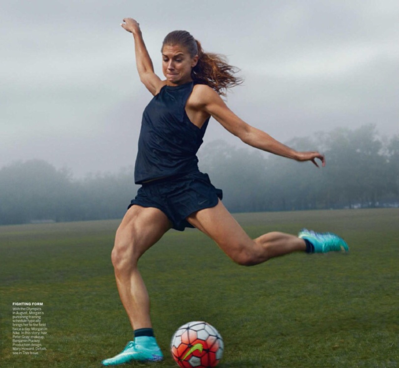 fortheloveofsportsandcamaraderie:  Alex Morgan - Vogue USA, April 2016  Photographed