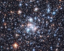 traverse-our-universe:   Open Cluster NGC 290: A Stellar Jewel Box    via APOD/NASA; Credit: ESA &amp; NASA; Acknowledgement: E. Olszewski (U. Arizona) 