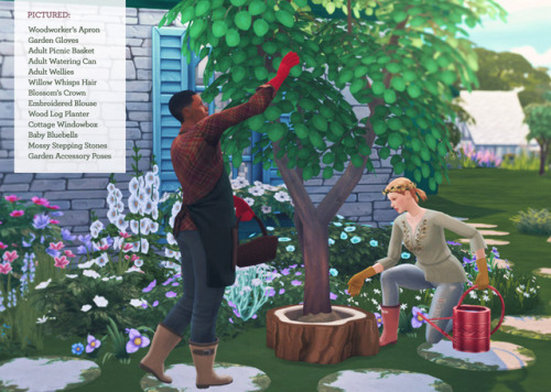 plumbobteasociety:Cottage Garden Stuff for Sims 4 A collaboration between @applezingsims, @coreops