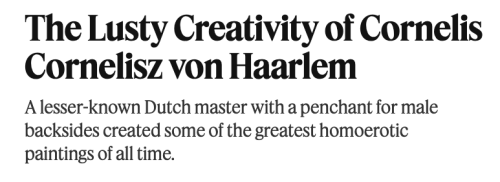 Self portrait of Cornelis Cornelisz van Haarlem, 1562Read full article by Arthur Lubow here. via: NY