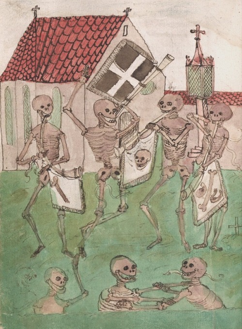 deathandmysticism:Wilhelm von Zimmern, Zimmerische Totentanz, ca. 1540-50